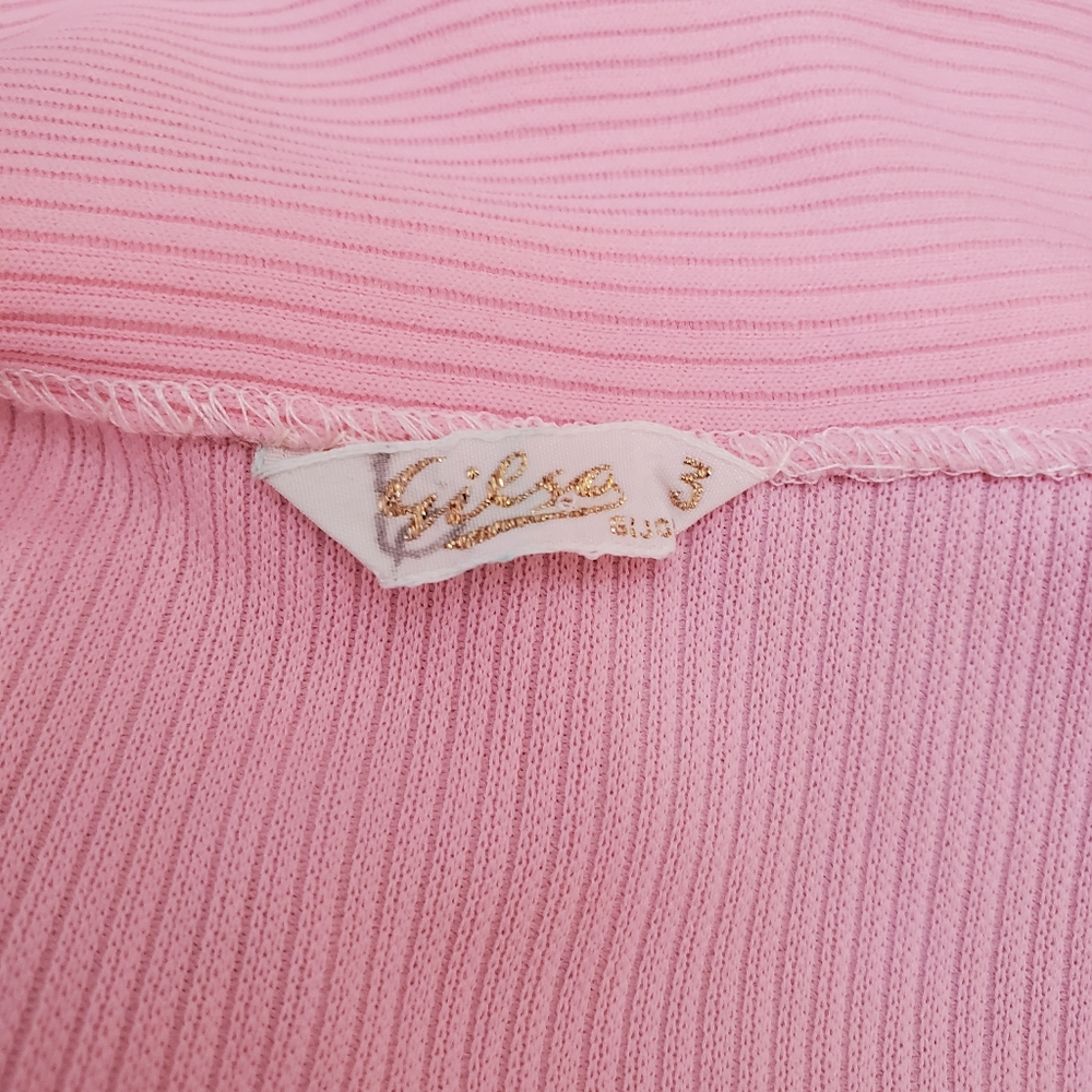 Vintage 70s Pink Robe Dressing Gown - Picture 6 of 8